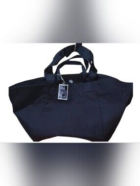Quilted Koala Elegant Navy Canvas Tote. NWT. Snap Closure.